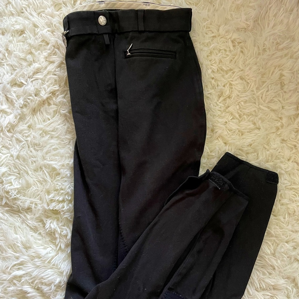 Pikeur black horseback riding equestrian breeches pants for women